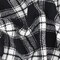 Black-White Famous Designer Poly Blend Double Face Plaid Woven Fabric By the Yard